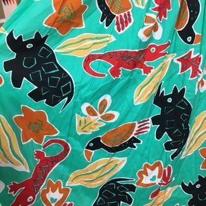 Vintage 80s Novelty Jungle Print Skirt